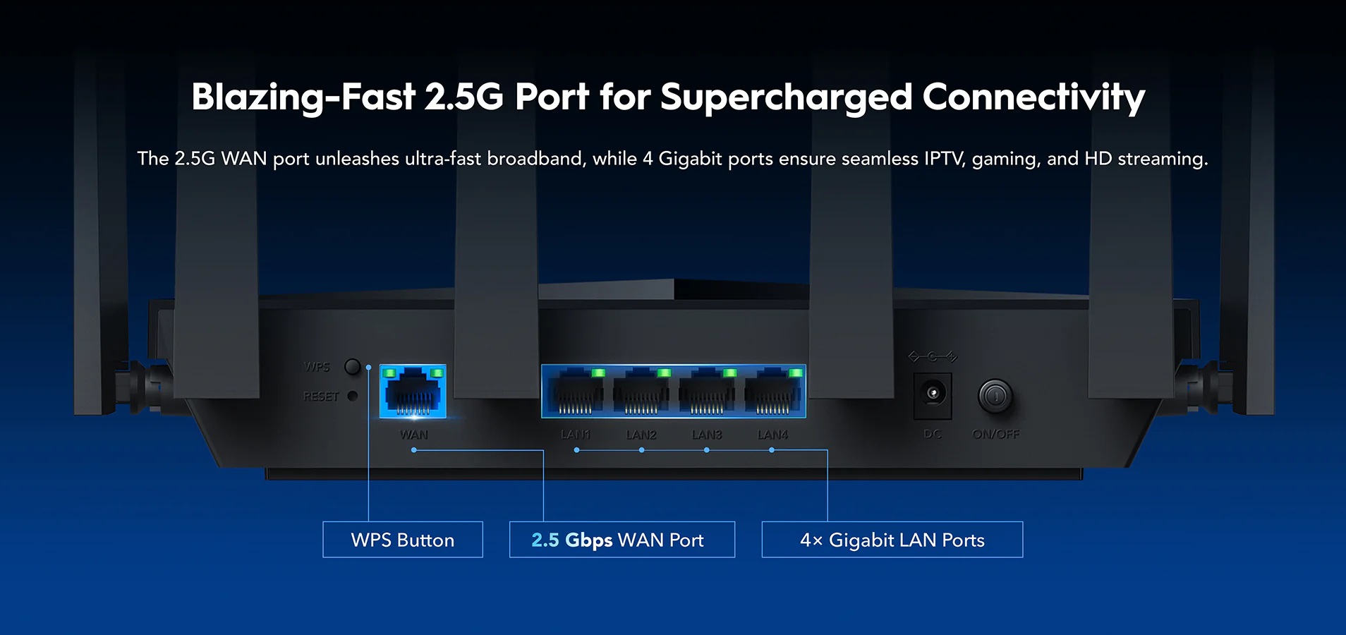 Cudy Router BE6500 Dual Band 2.5GbE Wi-Fi 7 Mesh VPN WR6500H - Image 4