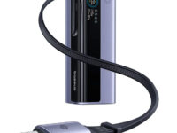 Baseus Powerbank 100W 10000mAh EnerGeek GR11 with Retractable Cable Grey