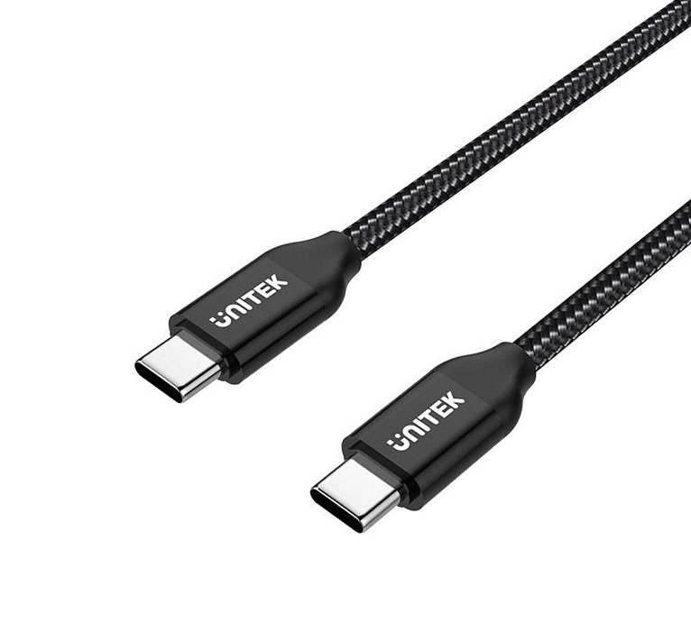Unitek C14059BK Braided Type-C to Type-C Cable PD 100W 2.0m