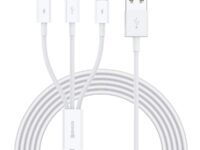 Baseus Cable Superior Series 3-in-1 1.5m White