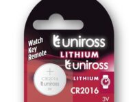 Uniross CR2016 Button Cell Lithium Battery (1pc)