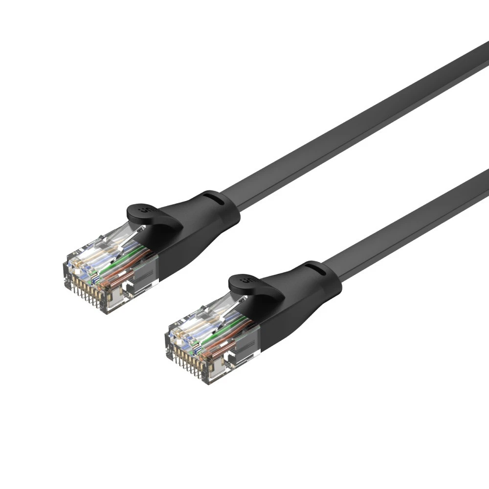 Unitek C1811GBK Flat Patch Cable CAT6 Black 3.0m