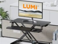 Brateck DWS37-01 Sit Stand Gas Spring Desk Workstation Max Height 51cm