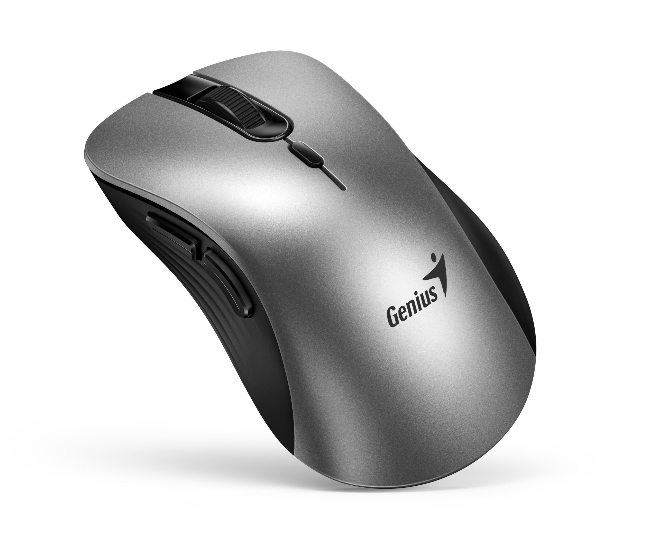 Genius Wireless Silent AI Ergonomic Mouse 8100S with Thumb & Finger Rest Silver