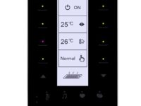 HDL DLP US Touch Panel 8 Buttons Black