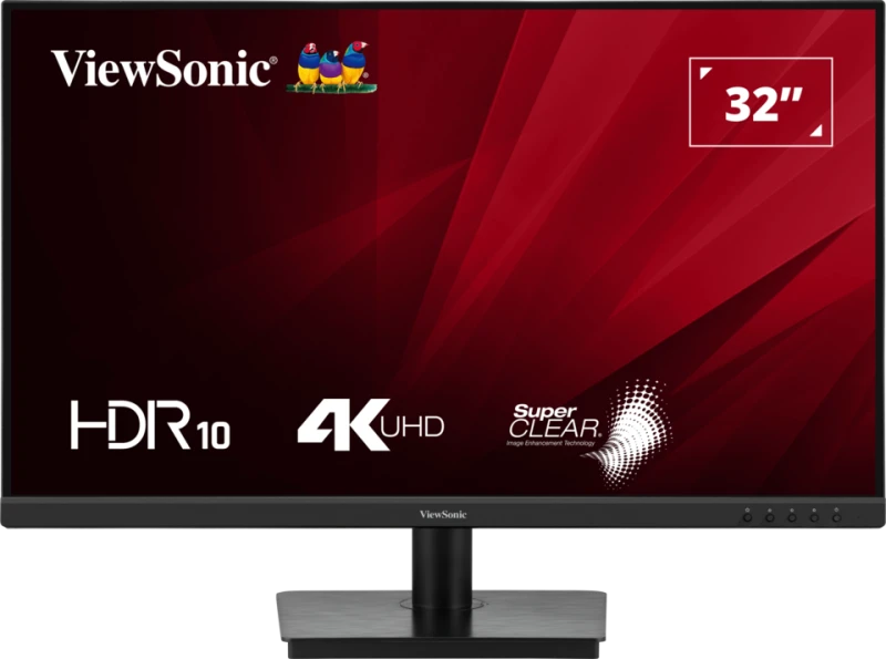 Viewsonic Monitor VA 32'' 4K UHD VA HDR10 with Dual HDMI & DisplayPort VA3208-4K-HD