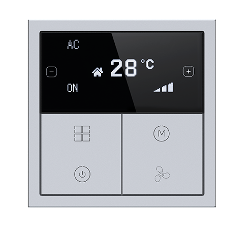 HDL Panel Tile Series OLED Thermostat Space Gray HDL-M/PTOL6.18