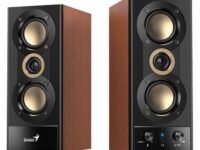 Genius SP-HF800BT 2.0 PC Speakers 20W RMS USB & BT Wood