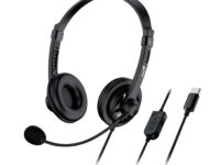 Genius Headset USB-C InLine Control SoftEar Cups HS-230U