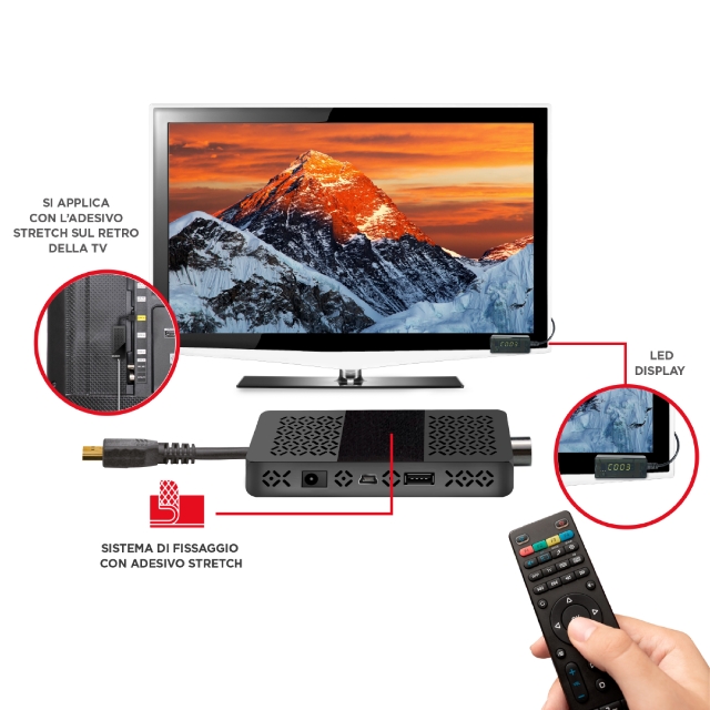 GBC JollyLine JL43703 Full HD DVB-T2 Stick Receiver with HDMI - Image 3