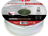 FTE K250WD Gold Coaxial RG6 Copper LSZH Cable 100m CPR Dca