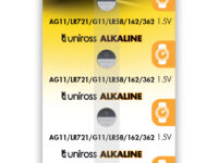Uniross LR721 AG11 LR58 Alkaline Coin Battery (5pack)