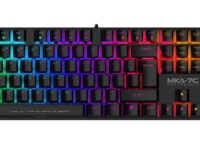 Armaggeddon MKA-7C Black Mechanical Gaming Keyboard 104 Keys Linear Red