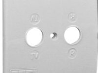 FTE MP76BL Outlet cover 2 Connectors