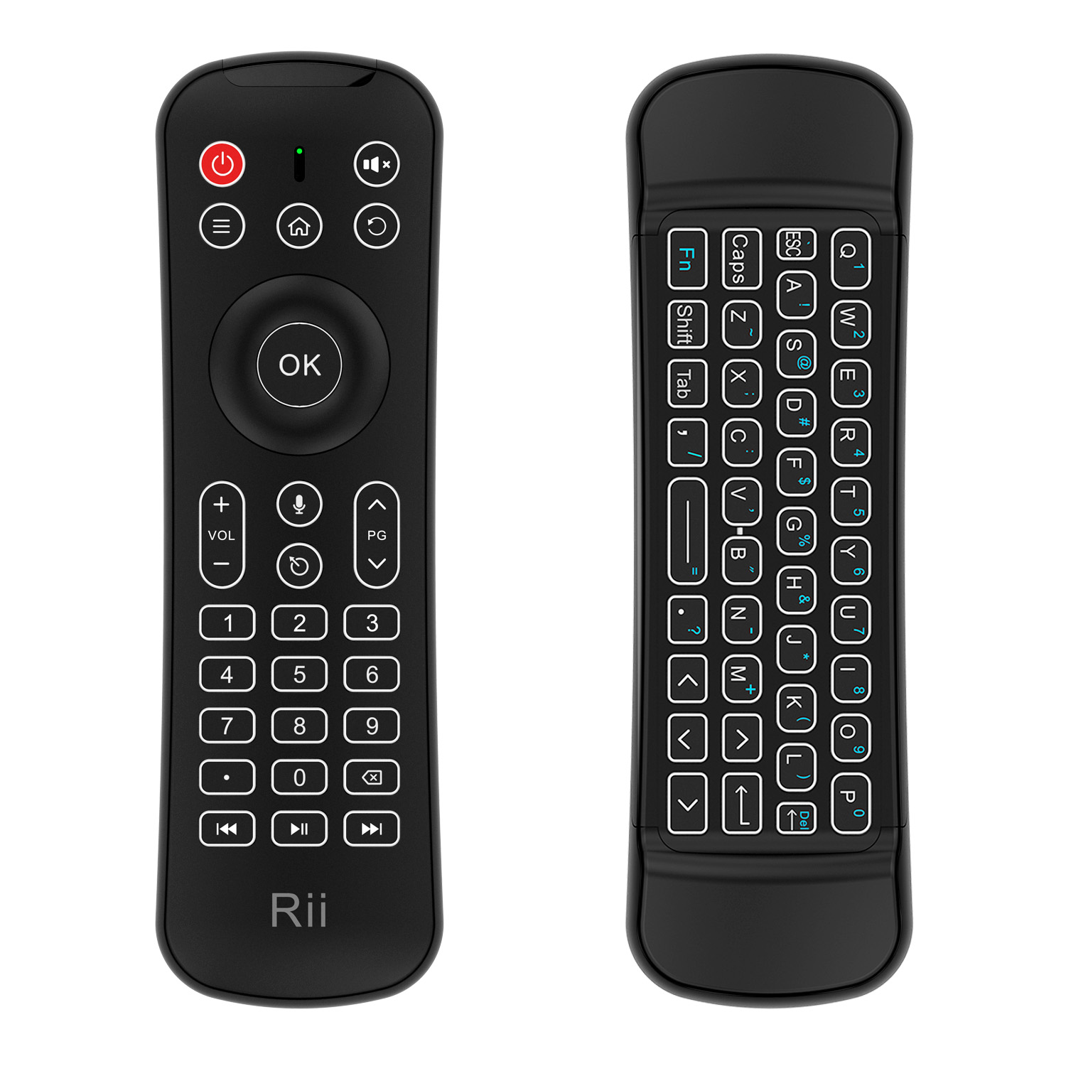 Rii Remote Control with Wireless Keyboard 2.4GHz