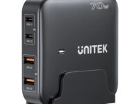 Unitek Desktop 4in1 70W GaN Charger 2xUSB-C 2xUSB-A Ports Black P1228ABK