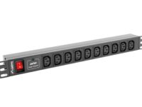 Lanberg PDU 1U 10-Way IEC 2M with IEC plug Surge