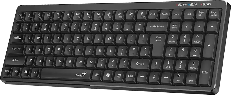 Genius Keyboard Wireless & BT Retro Typewriter Keycaps LuxeMate Q7100BT - Image 4