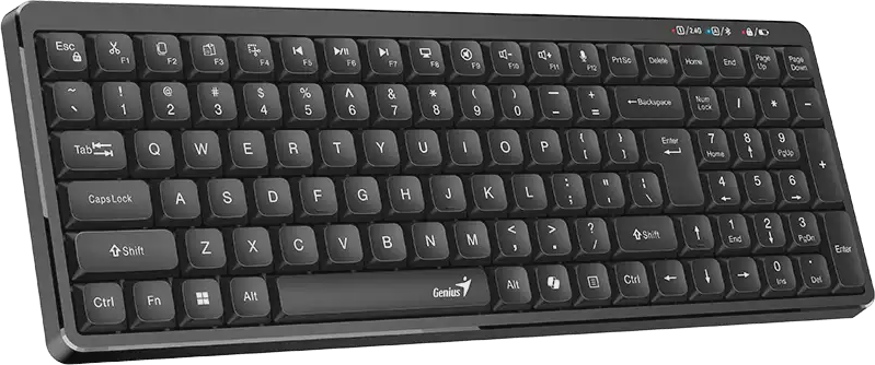 Genius Keyboard Wireless & BT Retro Typewriter Keycaps LuxeMate Q7100BT - Image 5