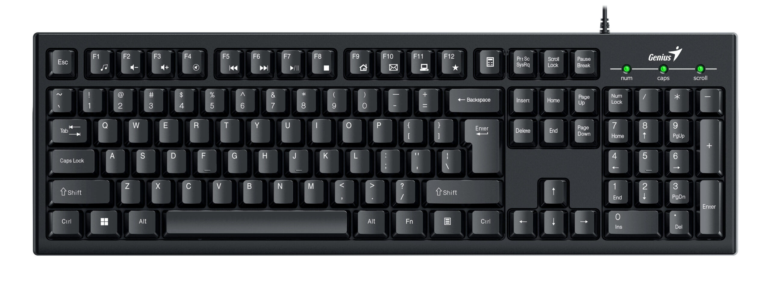 Genius KB-100 Wired Smart Keyboard (English)