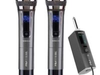 SonicGear WM8800UL DUAL 2 Studio Quality Metal Body Wireless UHF Microphones with Receiver