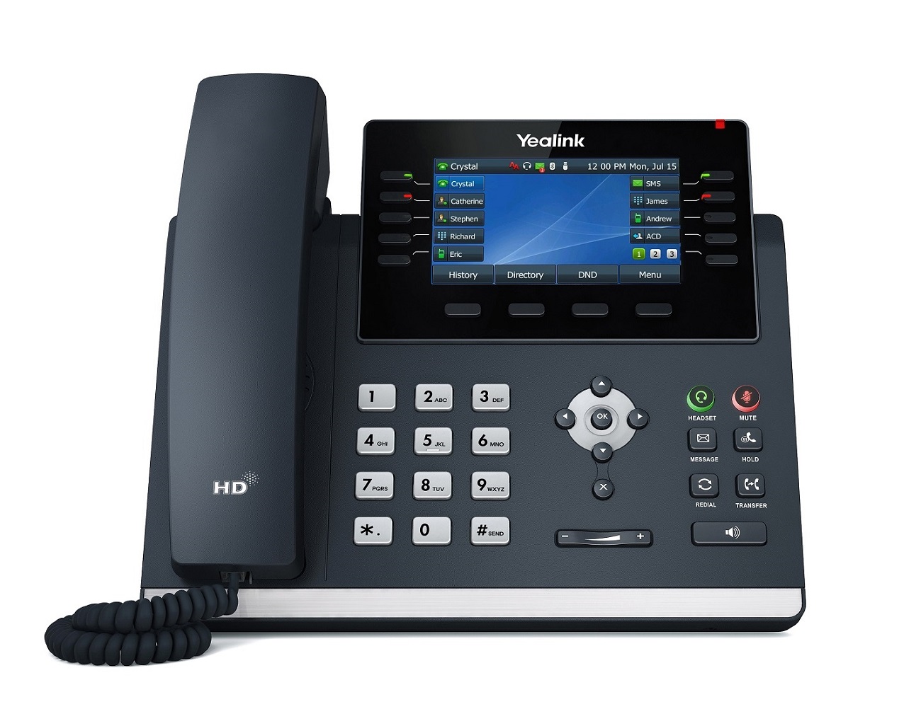 Yealink IP Phone Desktop PoE 4.3'' Gigabit