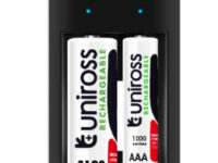 Uniross UCU001A USB Compact Mini Charger with 2x AA 1000 Batteries