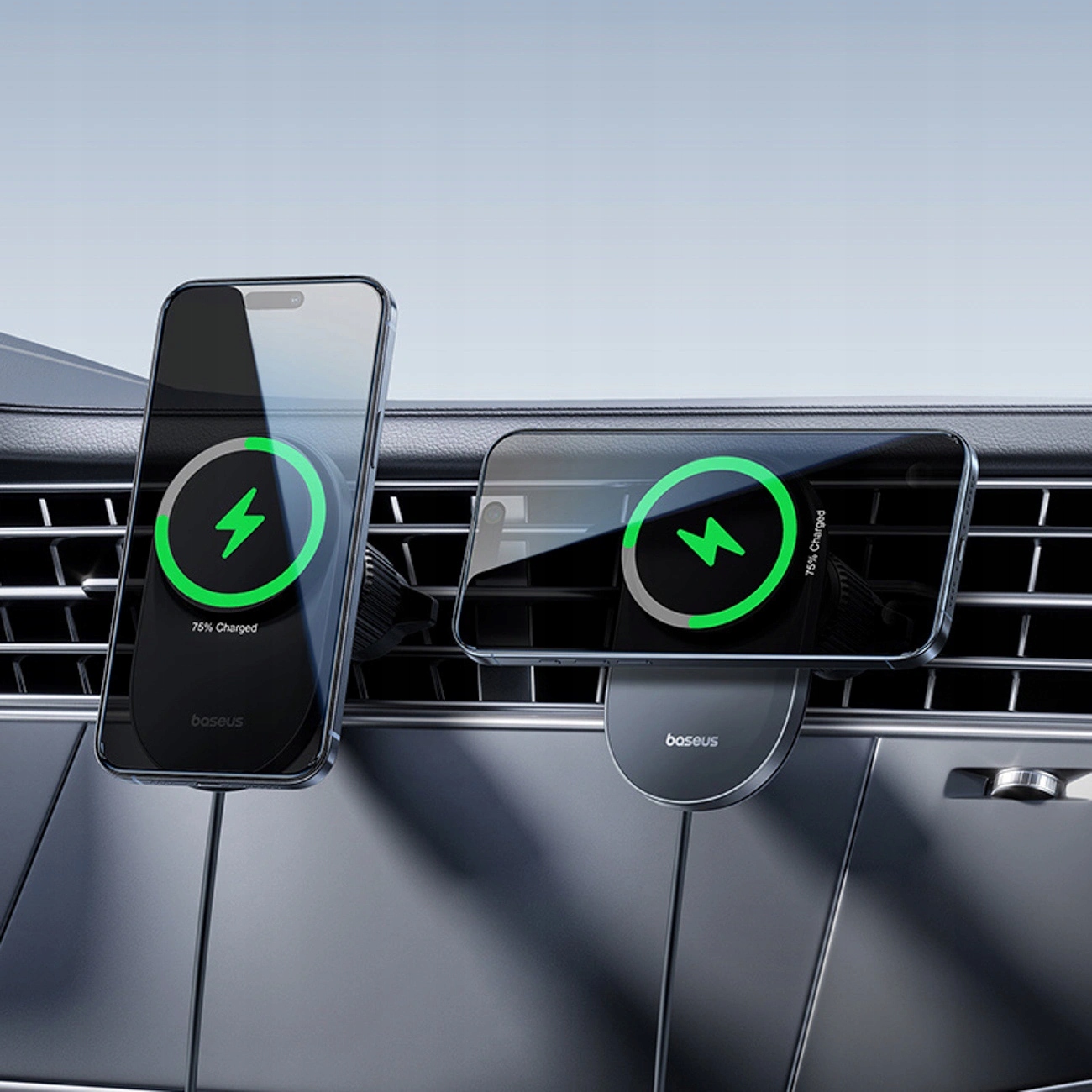 Baseus Car Charger Wireless AirVent Magnetic PrimeTrip VC2 Pro Cooling Qi2.2 - Image 2