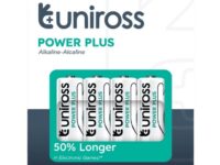 Uniross Alkaline AA Power Plus Batteries 4 Pcs (New)