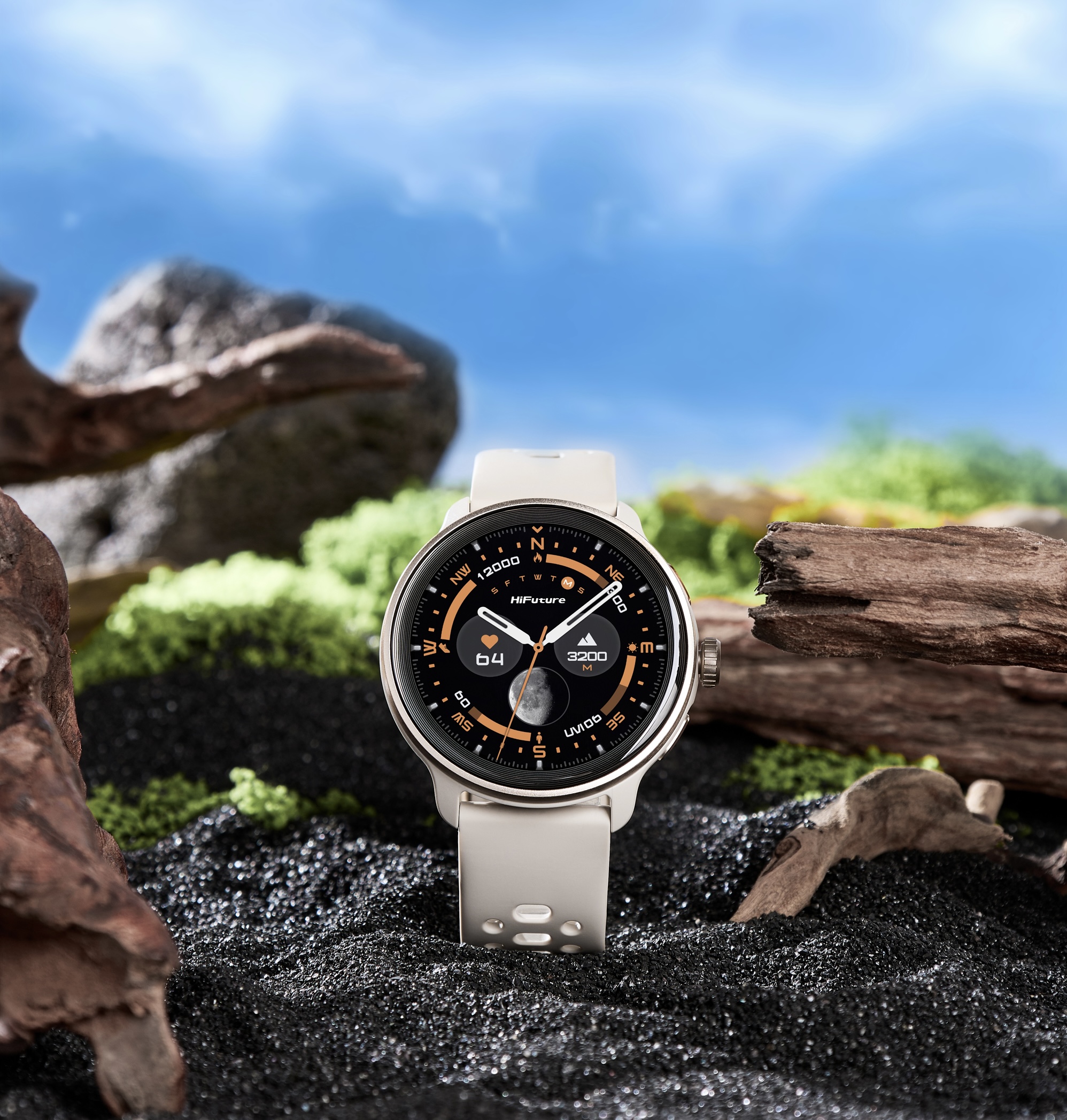 HiFuture Adventure GPS SmartWatch with AMOLED VELA Latte - Image 7
