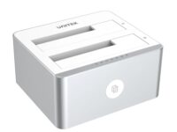 Unitek Y-3027 USB-C 3.1 10Gbps SATA6G Dual Bay Aluminium HDD Docking Station (Silver)