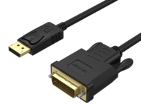 Unitek Y-5118BA Displayport to DVI Cable 1.8m Black/Gold Plated