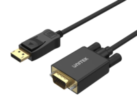 Unitek Y-5118F DisplayPort to VGA Cable 1.8m Black/Gold Plated