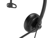 Yealink Headset Wired Analog RJ9 QD with Noice Cancelling for IP Phone YHS34 Mono