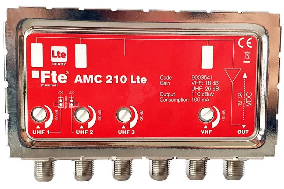 FTE AMC210 LTE Configurable VHF/UHF Mast Amplifier - Image 3