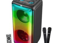 SonicGear AudioXPro800HD 2 x 8'' Portable Karaoke Speaker with Voice Changer & 2 x Wireless Microphones included