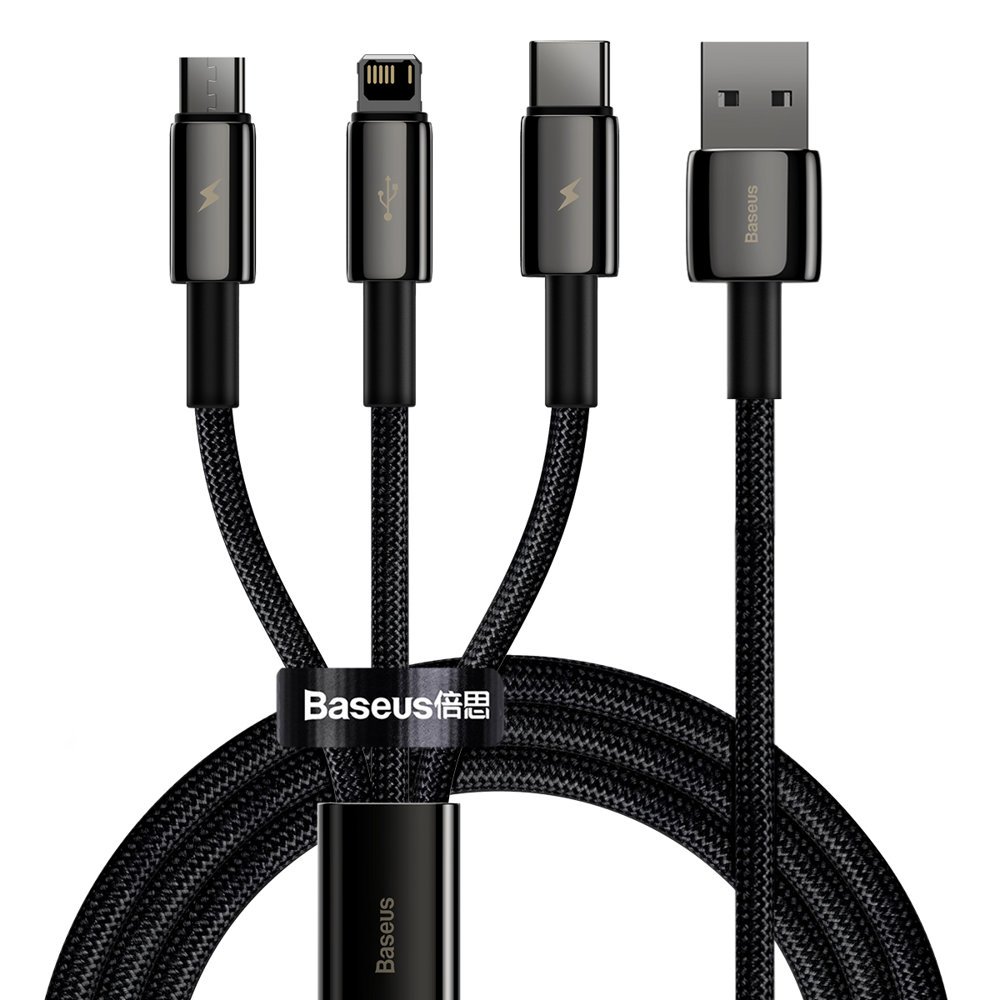 Baseus CAMLTWJ-01 Tungsten Gold 3in1 Micro/Light/TypeC
