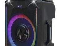 N-Gear FLASH1540 15'' Portable Karaoke Speaker with 1x Wireless Mic LED Lights USB & BT