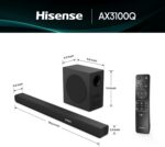 Hisense SoundbarAX3100Q ,3.1Ch, 500W with Wireless Subwoofer, Dolby Atmos - Image 2