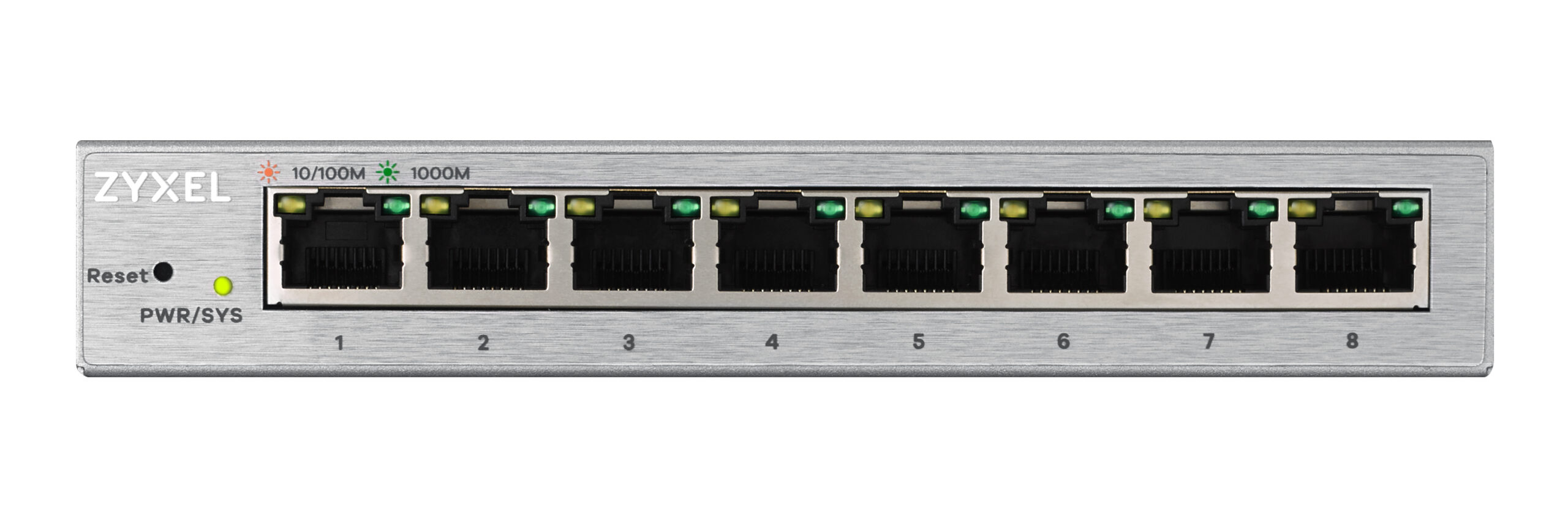 Zyxel Switch Gigabit Ethernet Managed 8-Port Metal UK Plug GS1200-8