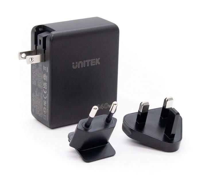 Unitek P1115A 140W GaN Charger 2xUSB-C 1xUSB-A Max 140W Charging Power