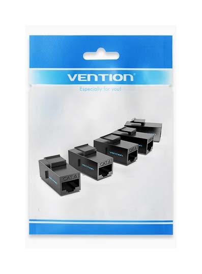 Vention NETWORK Keystone Jack CAT6 UTP Coupler Black IPGW0-5 (5-pack) - Image 11
