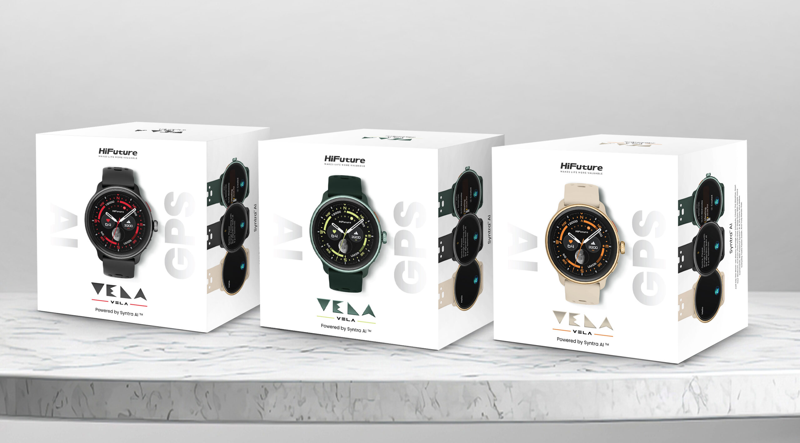 HiFuture Adventure GPS SmartWatch with AMOLED VELA Latte - Image 13